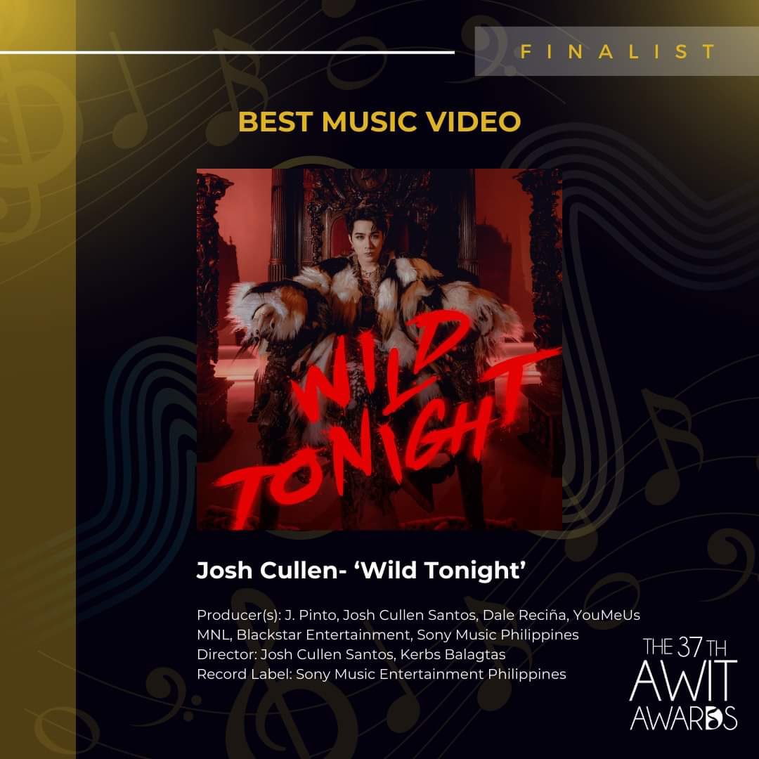JCS-D GUILD π«°π» (@jcsdguild) on Twitter photo It is with great pride to announce that <a href="/JoshCullen_s/">JOSH CULLEN</a>β WILD TONIGHT is
is a finalist for the 37th Awit Awards for Best Music Video β€οΈβπ₯
Letβs go, Vamp! Weβre so proud of you! π§π»
#JOSHCULLEN #37thAwitAwards It is with great pride to announce that <a href="/JoshCullen_s/">JOSH CULLEN</a>β WILD TONIGHT is
is a finalist for the 37th Awit Awards for Best Music Video β€οΈβπ₯
Letβs go, Vamp! Weβre so proud of you! π§π»
#JOSHCULLEN #37thAwitAwards