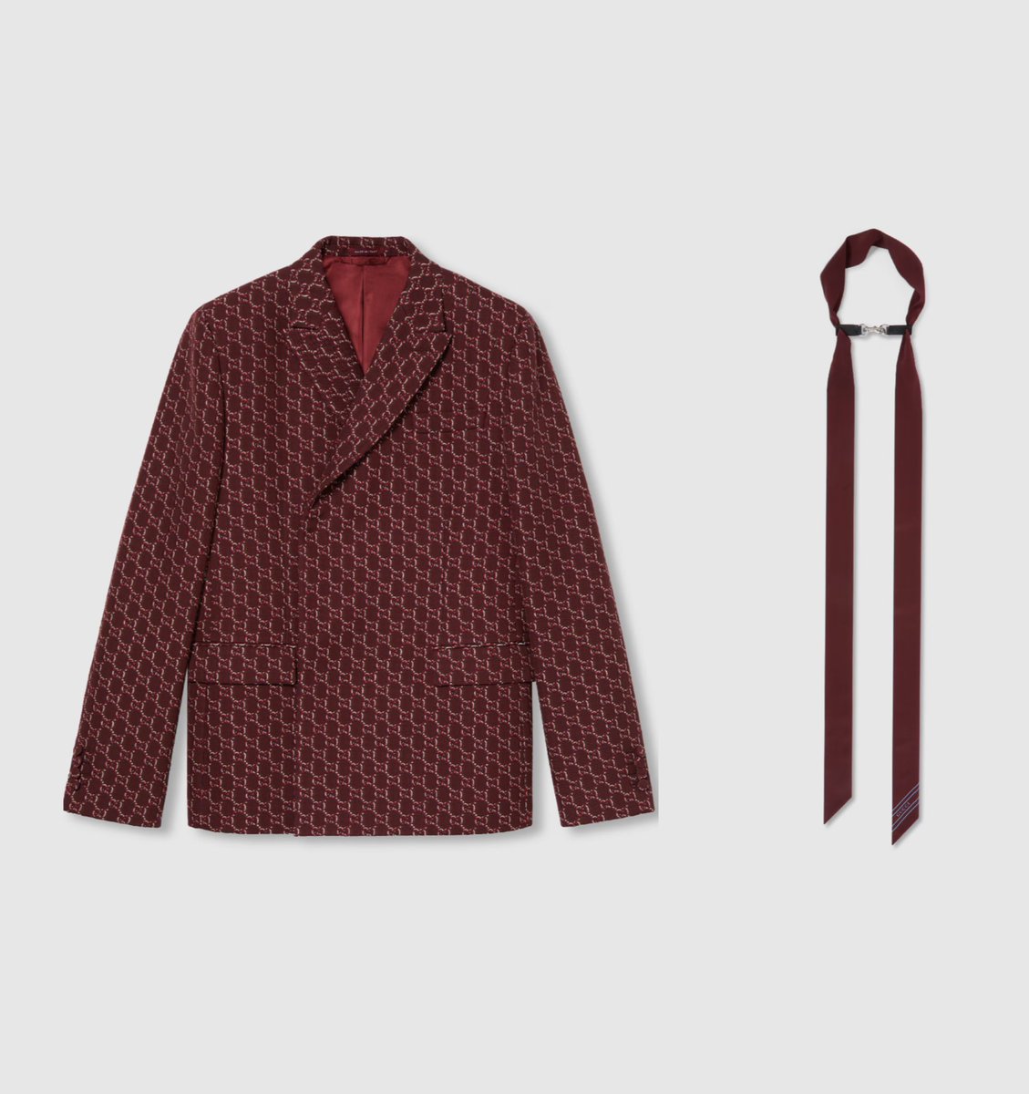 BangtanStyling's tweet photo. KIM SEOKJIN 
GUCCI
• wool jacket with gg shadow 
• stripe print silk neck bow 
$3980 + $845 
( jin for harper’s bazaar korea ) https://t.co/7Os70zfeUD