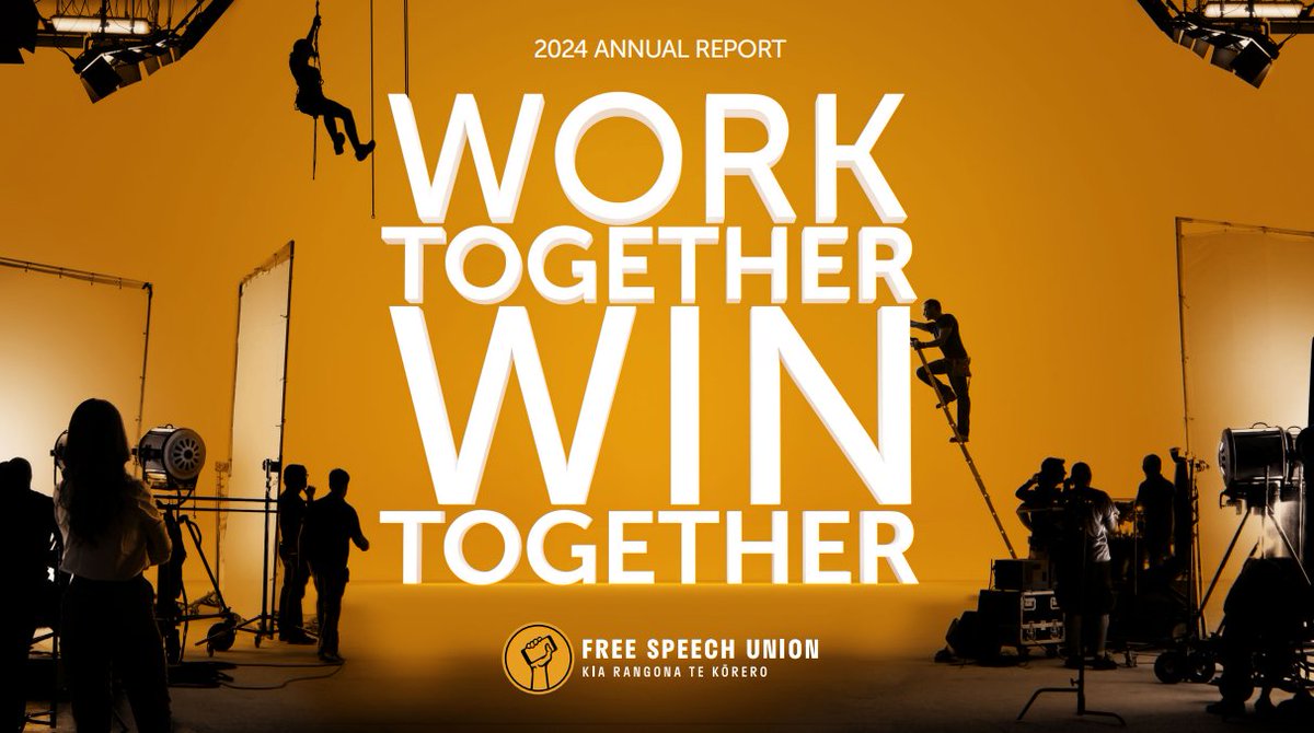 NZFreeSpeech's tweet image. Hot off the press! We’re proud to release our 2024 Annual Report.
It’s been another big year with huge wins for free speech in New Zealand, and we’re not slowing down.
Click here to read about everything we’ve been up to and where we’re heading.
issuu.com/freespeechunio…