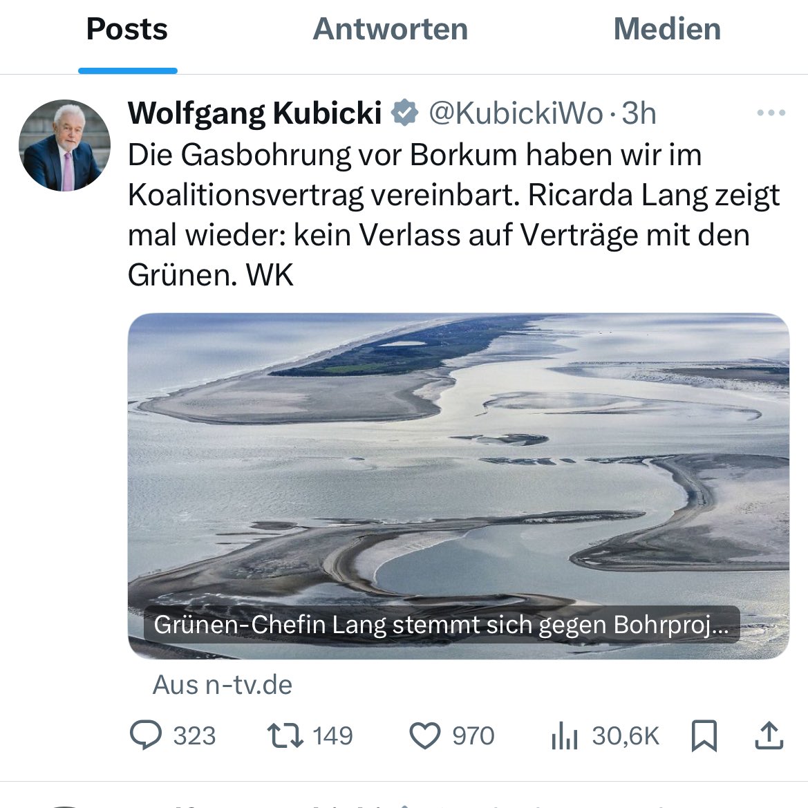 ConstZerger's tweet photo. #Kubicki lügt. Im Koalitionsvertrag der #Ampel wurden wortwörtlich neue Genehmigungen für #Gas-Bohrungen in der #Nordsee abgelehnt. https://t.co/5ExIwLJxxs