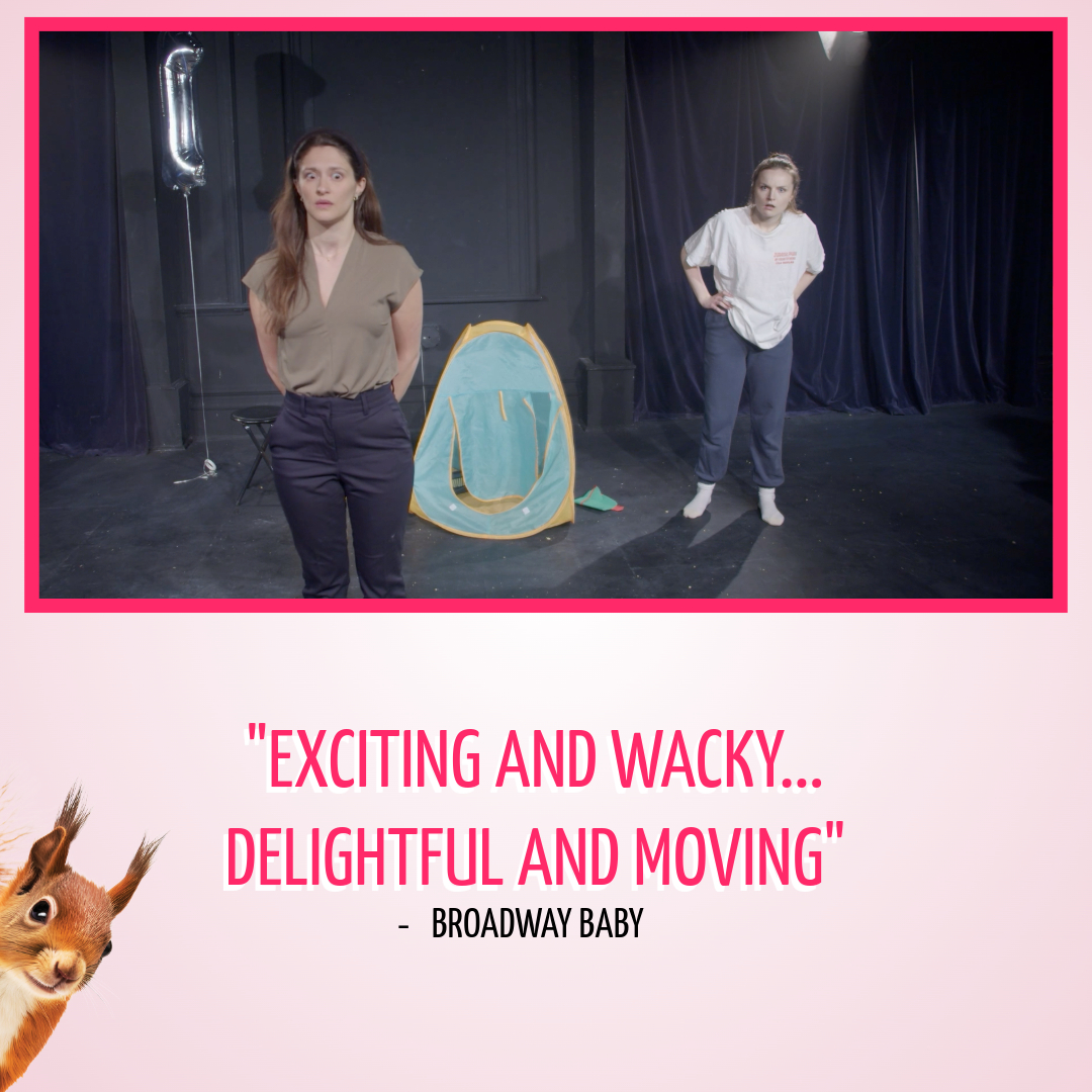 Come see what <a href="/broadwaybaby/">Broadway Baby</a> are calling "exciting &amp; wacky" and "delightful &amp; moving" all in one breath!

Yes, We're Related - The nutty new comedy where two sisters face upto their grief and guilt in a messy reunion 1 year on from their mother's death 🐿️

#TweetTheMedia