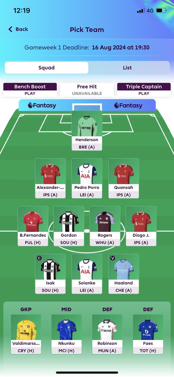 Kaputtrik's tweet photo. @FPL_Calle Känner mig hyffsad nöjd för stunden. Kan ändras såklart 😅 https://t.co/xDzXBuMyny