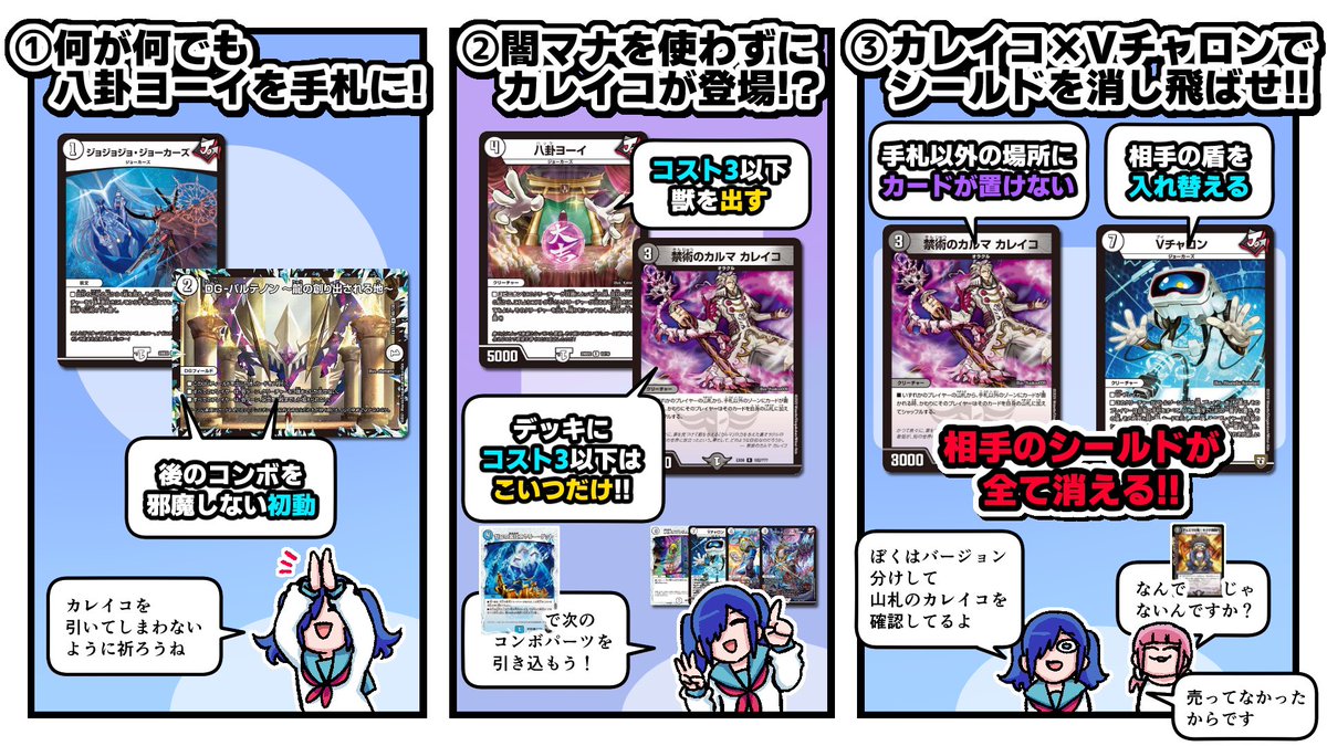 デッキから確実にカレイコを呼び出せ！ 「八卦Vチャロン」爆誕！ 新