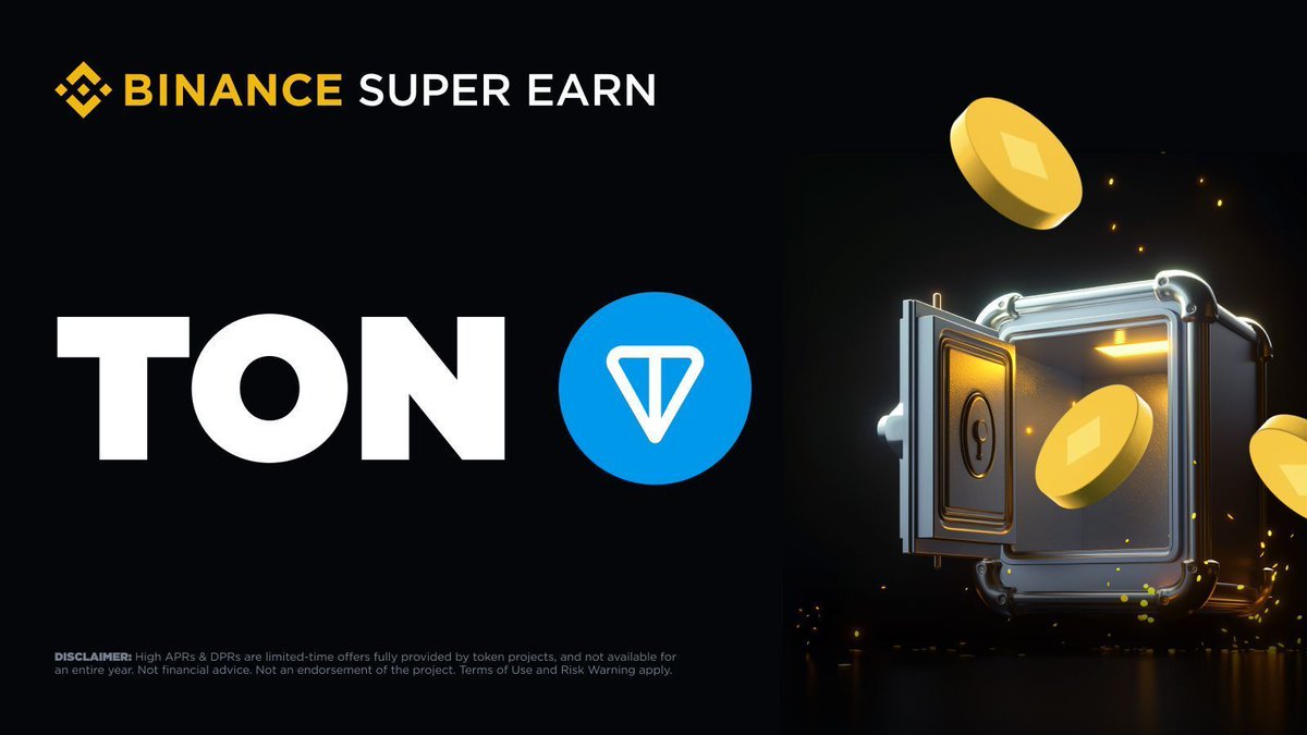 binance's tweet photo. Due to overwhelming demand, the Toncoin $TON Super Earn was fully subscribed in minutes. 

We’re launching an additional quota at 12 pm UTC— max subscription capped at 50 $TON per user. 

Act fast to secure your spot! 

Details here 👉 https://t.co/k7OK4rkKMP https://t.co/KerkZSQfwe