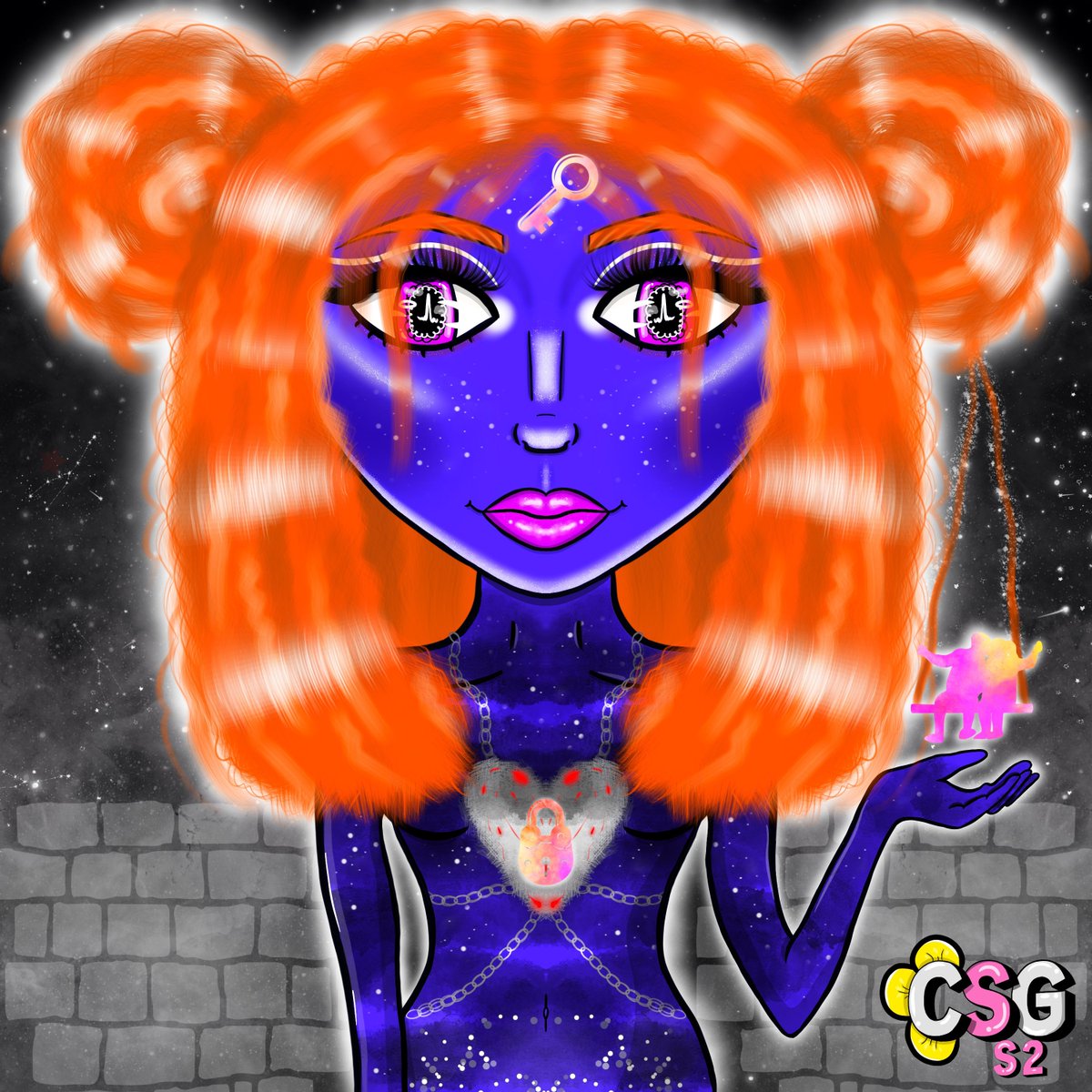 Daisyartss's tweet photo. Good morning with a New drop 💙🧡

When random ideas flow and it turns into something meaningful at last❤️🔐I will keep this up to everyone on how to describe & understand this piece! #classysassygirls 

https://t.co/lRKyKFDegZ

🔗Check the new drop & other CSG’s, not to forget that u can stake & earn $CSG to participate in raffles, in addition to monthly airdrops & plenty more perks😉