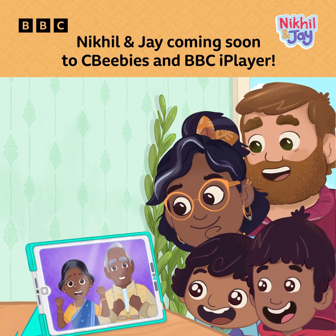 kingbananatv's tweet photo. We’re so proud to be making this brilliant new series with @csoundar , @paperowlfilmsNI and @CAKE_Ent for @CBeebiesHQ We can’t wait to get this on screens! #nikhilandjay  #southasianheritagemonth #sahm #kidsshows #comingsoon #dualheritage #tamiltalent #tamil #familywatching https://t.co/0k87I878iH
