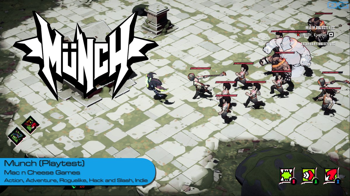 OverageGmngCom's tweet photo. OG plays Munch (Playtest)!
https://t.co/YaXQhq5cTI
Like & Sub!
@mnc_games
#MunchGame #ReverseHorror #RogueLike #hackandslash #Metalheads #HeavyMetalGaming #IndieGameTrends #IndieWatch #IndieDev #GameDev #IndieGameDev #IndieGame #IndieGames #Gameplay #LetsPlay #Gaming https://t.co/Fa4wSmend0