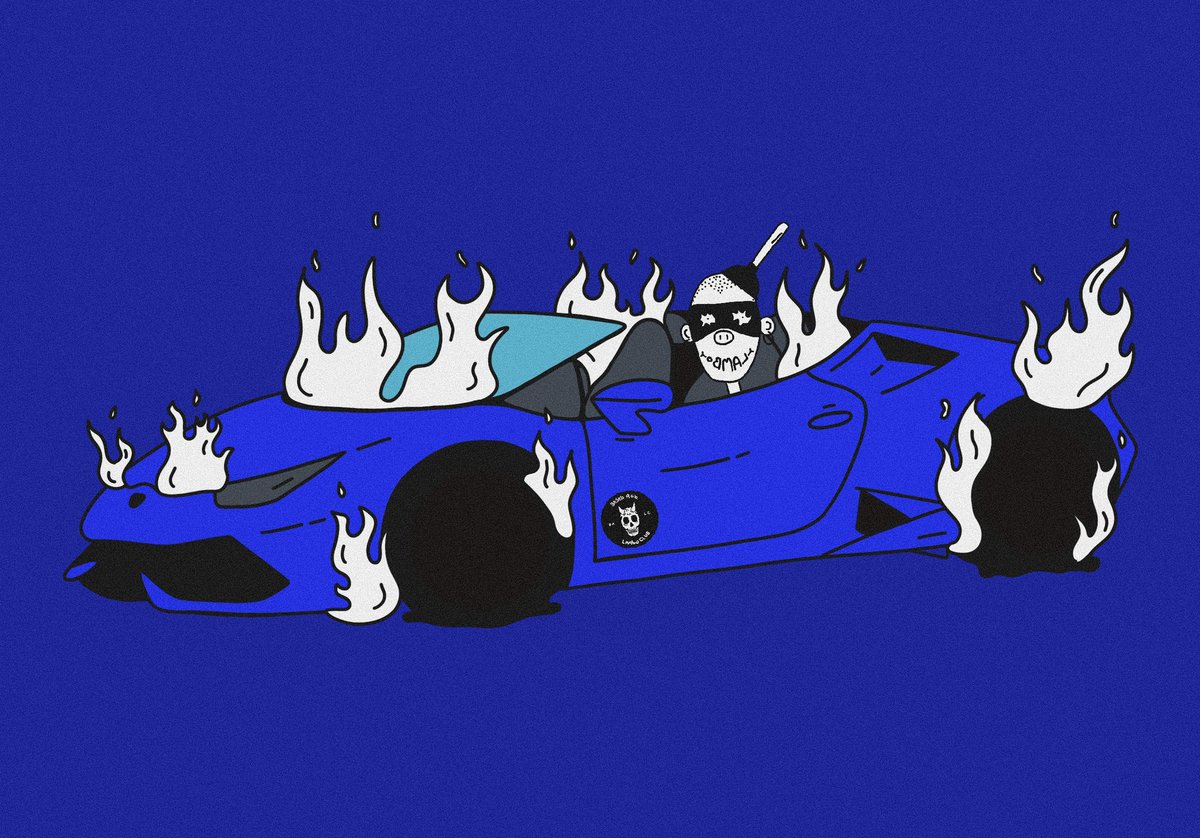 This_isRob's tweet image. 🔥 Everything is on fire but it’s fine 🔥👍

In a few days we will reach 100 burned! 

You know.. every Rob gets burned along with his Lambo, if you're a Burner, drop one of your burned ROBs and we'll put him in this car as a memorial! 🔥RIP🪦