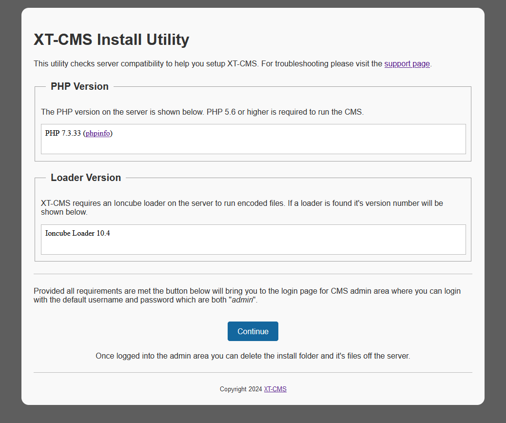 XT_CMS's tweet photo. XT-CMS now supports latest PHP 8.3 and now comes with a new install utility to make fresh installs even easier. #cms #xtcms #WebDesign https://t.co/pBgntFngpq