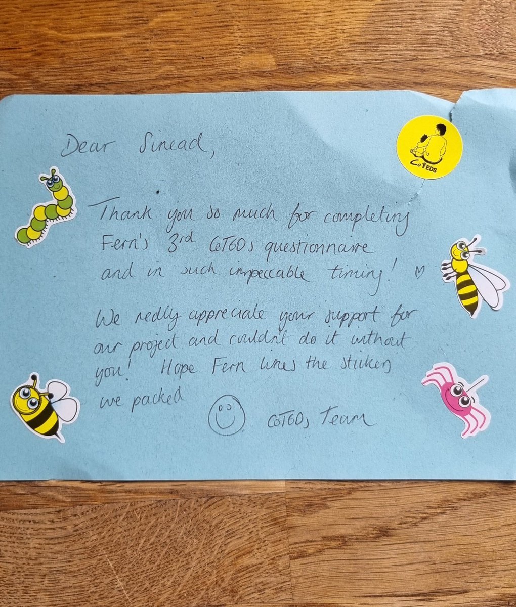 Sinead_Riley95's tweet image. Fern is VERY happy with the post this morning ! Stickers are always a huge hit in this house 🌿💚 @Co_TEDS @TedsProject