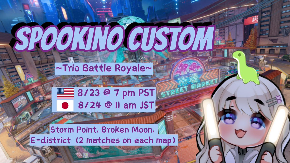 I'm finally hosting the Spookino Custom that will qualify top 3 teams to participate in the FF Tournament that has a prize pool of $1000 🦕

There are still spots available if you haven't registered yet, do it now! 

Register here forms.gle/CNsfy1RoTmN2Cv…