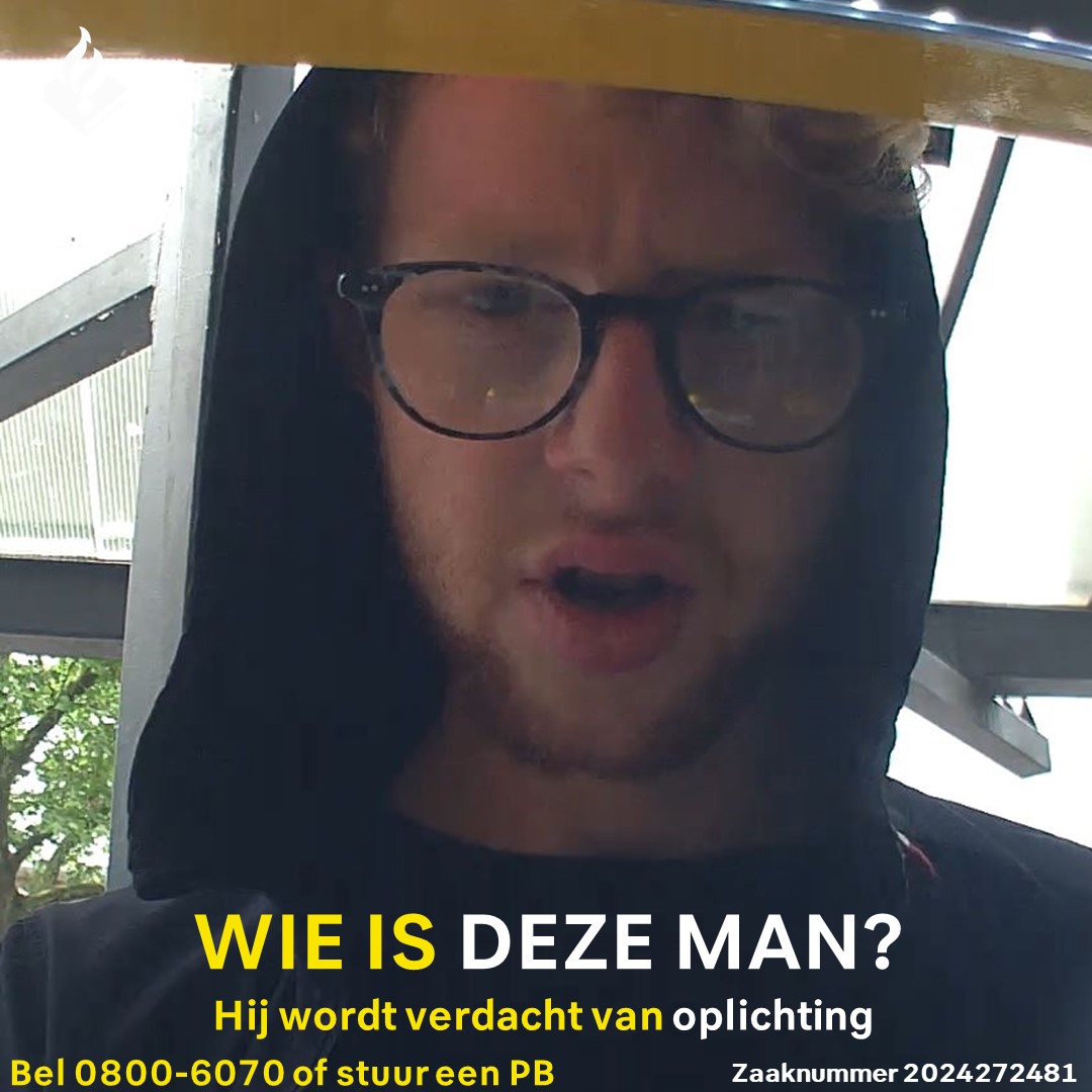 Herkent u deze man❔ Laat het ons dan alsjeblieft weten, hij wordt verdacht van oplichting. 📞Bel met 0800-6070 of ✉️stuur een PB. (zaaknr: 2024272481) #wieisdit #hulpgevraagd #herkenning @politie_apeldoorn @jeugdagenten_apeldoorn