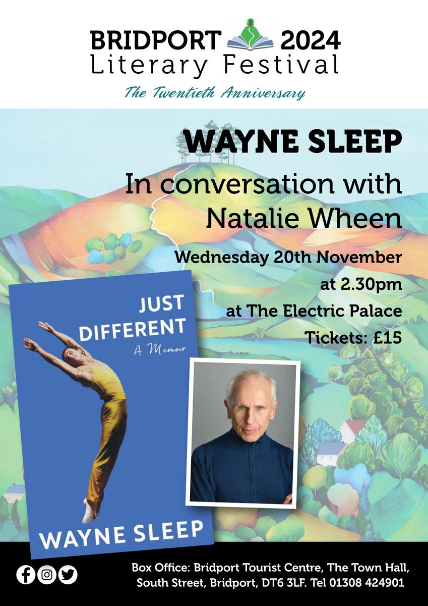 Bridport Electric Palace (@electricpalace) on Twitter photo JUST ANNOUNCED
<a href="/BridLitFestival/">Bridport Literary Festival</a> Book Club: Wayne Sleep
📅 Wed 20 Nov
Book here > bit.ly/3X4WPL4 JUST ANNOUNCED
<a href="/BridLitFestival/">Bridport Literary Festival</a> Book Club: Wayne Sleep
📅 Wed 20 Nov
Book here > bit.ly/3X4WPL4