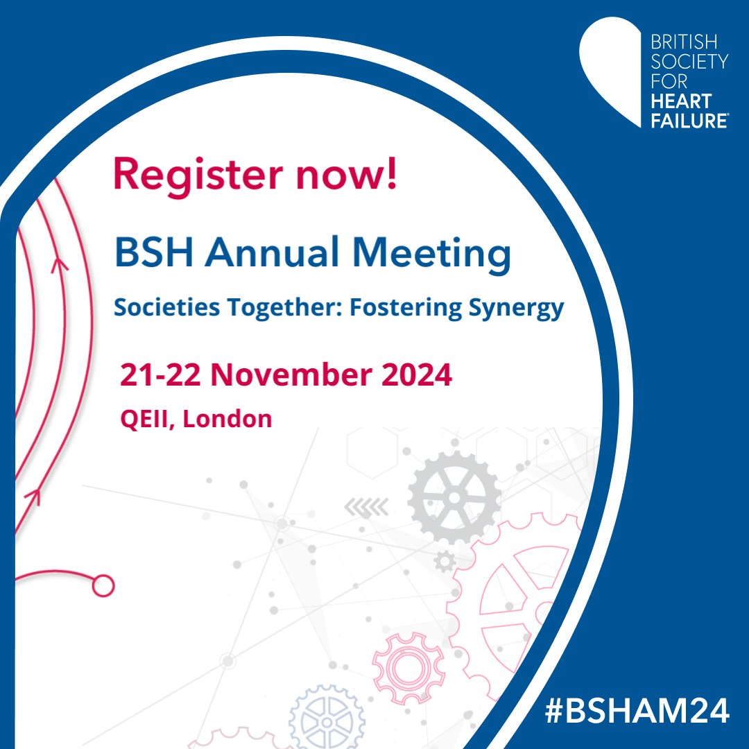 Join us for the ultimate heart failure event of the year! Don't miss out! Secure your spot with Early Bird tickets now: bshevents.eventsair.com/annual-meeting #25in25 #BSHAM24 #FindMe