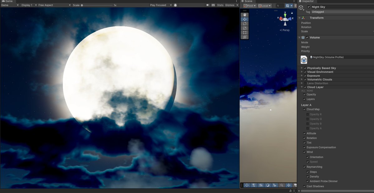 YumeinoriReiwa's tweet photo. ちょこっとエモい輝きっぷり🪂 HDRP という最新の技術に挑んでいますが、Unity 先輩のエモさに追いつくのが大変な令和のレイワ先輩です😅
まだまだ先は遠そうだけど、新しいことにチャレンジしていきましょう!! おやすみなさい...
#おやすみVtuber #TributeCodeDitective https://t.co/z3XoZNPH2q