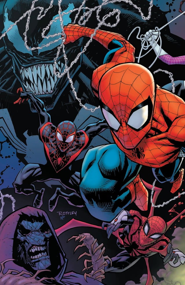 batcuevadeloki's tweet photo. #WallpaperFriday ft. #SpiderMan, #MilesMorales y #Venom y un poco de #SpiderGwen también https://t.co/psET9wi3gx