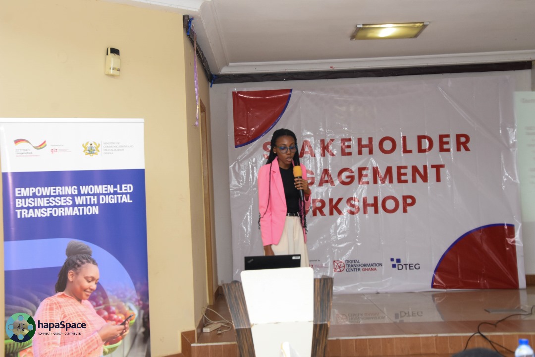 hapaSpace's tweet photo. The #GIZDTEG team is making a presentation on Phase 2 of the DTEG Project Overview at the GIZ DTEG Stakeholders meeting 

#hapaspace
#wearehapa
#hapaimpacts 
#DTEGKumasi
#GIZDTEG
#digitaltransformation
#stakeholdermeeting
#GIZstakeholderengagement https://t.co/m6wZDlmcpO