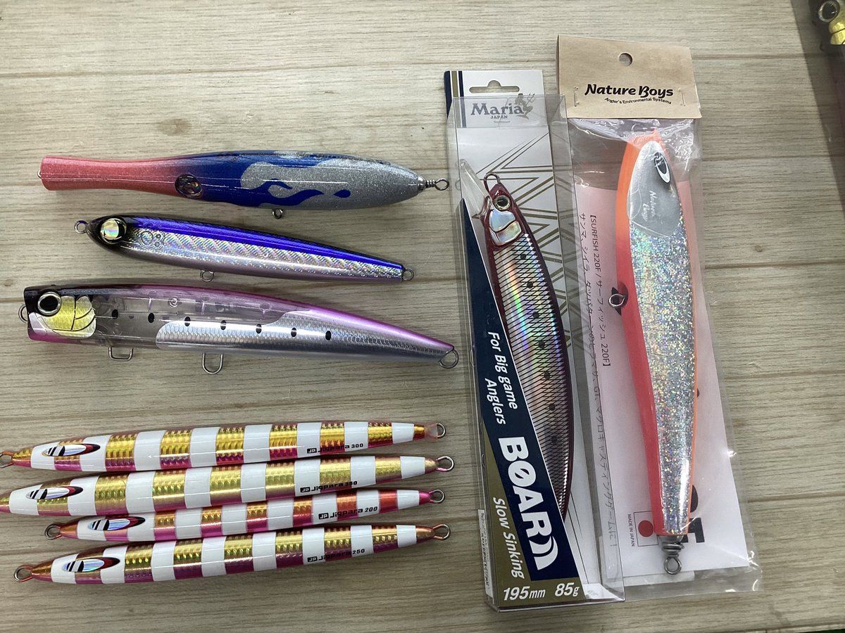 zNCntVKHeRBFwg0's tweet photo. 【入荷情報】
台風真っ只中ですが💦
オフショアルアーを買取りさせて頂きました♪
かなり、入手困難なアイテムも見れます❗️
なお、これらのルアーの電話でのお取り置きは、申し訳ございませんが、受付できません。
#ヒラマサキャスティング
#ローカルスタンダード
#カーペンタールアー
#cbone https://t.co/RG2du5emm5