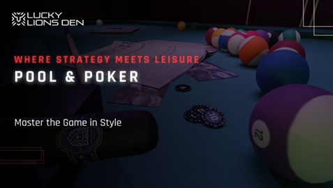 🎱 Where Strategy Meets Leisure! 🎱
In the Lucky Lions Den, the pool table isn’t just a game—it’s a statement. 
Immerse yourself in a world where every move counts and every detail matters. 
How do you balance strategy with style?
#LuckyLionsDen #PoolTable #CasinoLife