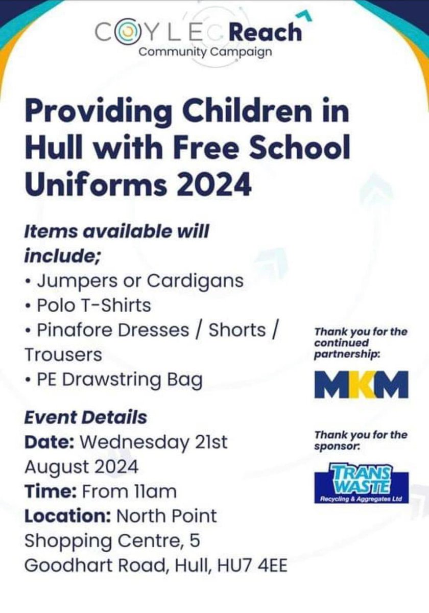stcharlesvchull's tweet photo. If anybody still needs anything for returning to school, this might be helpful.
Thank you @TommyCoyle89 for helping out the families of Hull. https://t.co/L5b6JOhJGm
