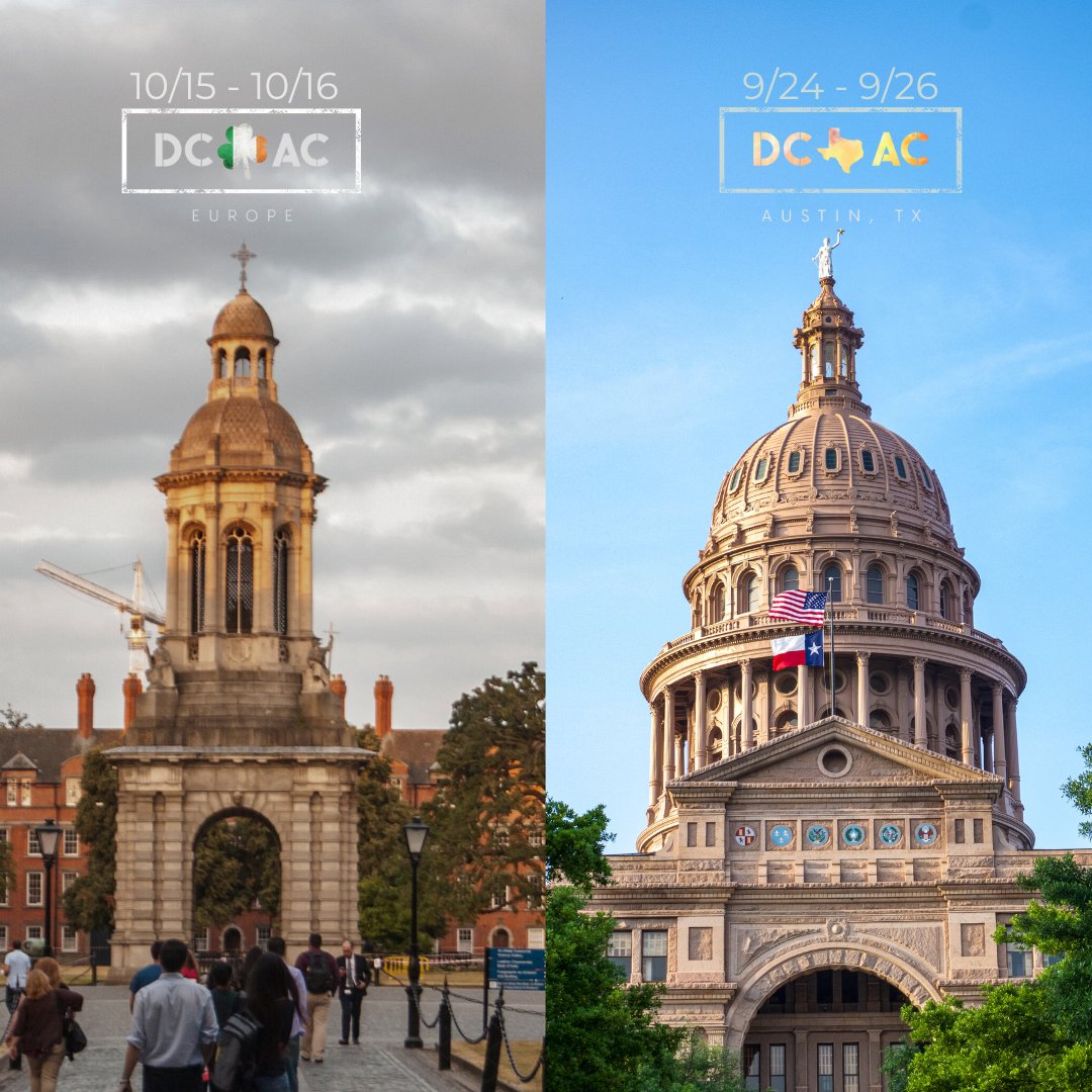 Join us in Europe for #DCACLive as we bring together the best of both cities, Austin and Dublin. Be part of this unique experience where innovation meets tradition.
 
🎟️ATX Tickets: web.cvent.com/event/2ab0f146…
🎫Europe Tickets: web.cvent.com/event/0ca248e5… 
 
#DCACLive2024 #DataCenters