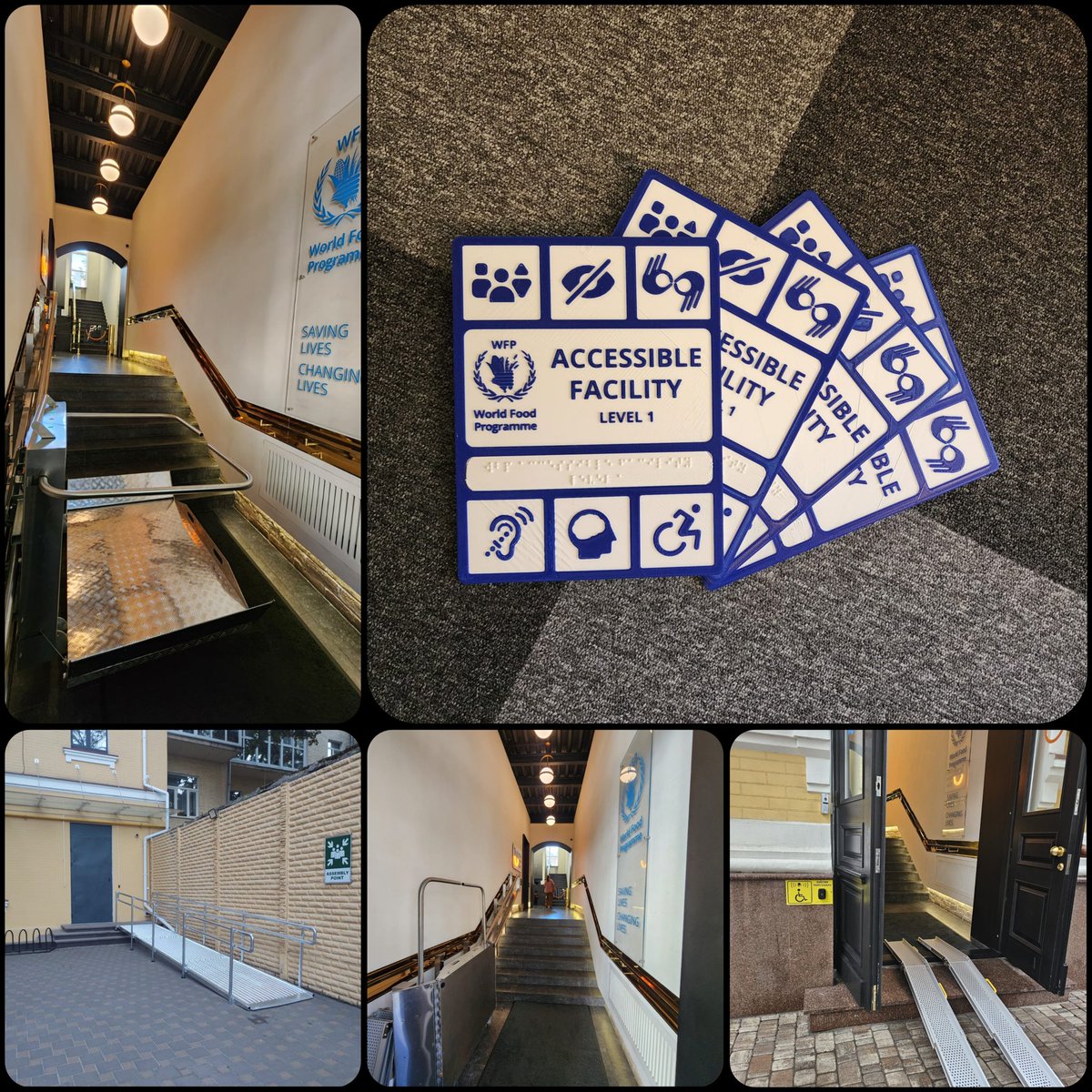 sogolakef's tweet photo. Proud to announce that #WFP #Ukraine is recognized as the first country in WFP to complete the Accessibility of all its premises (Kyiv, Lviv, Odesa, Dnipro).  Well done #ManagementServices team who created an inclusive and accessible environment for all, #WFP #ManagementServices https://t.co/dnsFnvcEPE