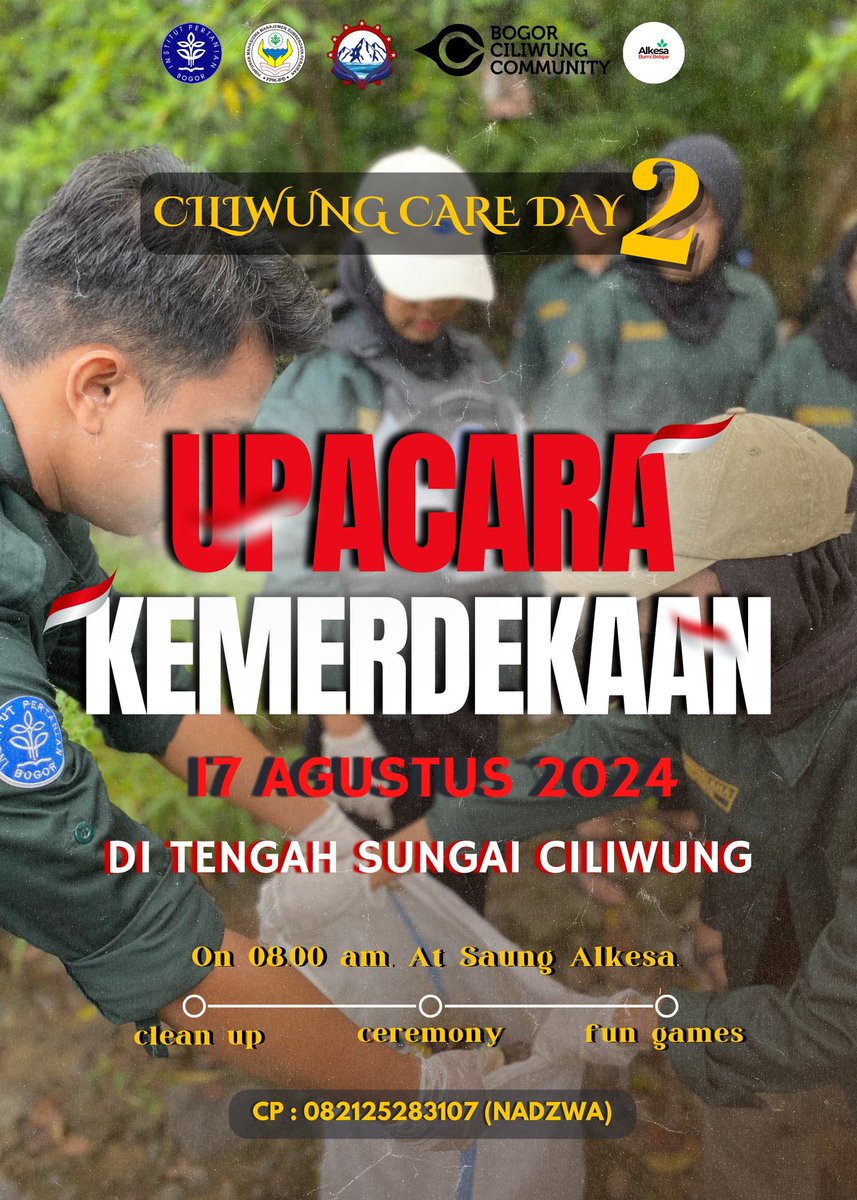 17 Agustus, Upacara Kemerdekaan di Sungai Ciliwung yuk!

Cek poster ya.
Ditunggu besok pagi! 

#CiliwungJanganMurung
#CiliwungMerdeka
#LaskarKarung
#KPCBogor