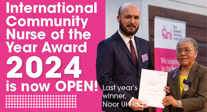 We are delighted to announce that our #International #CommunityNurse of the Year #Award is now open! Calling all #NurseManagers: #nominate a colleague now! 

Deadline for nominations is 22 September. 

Find out more here👉: qni.org.uk/explore-qni/qn… Please RT <a href="/CrystalOldman/">Dr Crystal Oldman CBE EdD RN RHV QN FRCN</a>