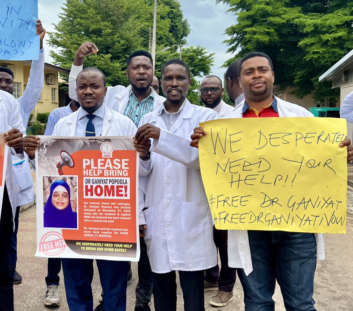 We cry for help to bring back home safely Dr Ganiyat! 
#bringbackganiyat 
<a href="/nard_nigeria/">NARD</a>