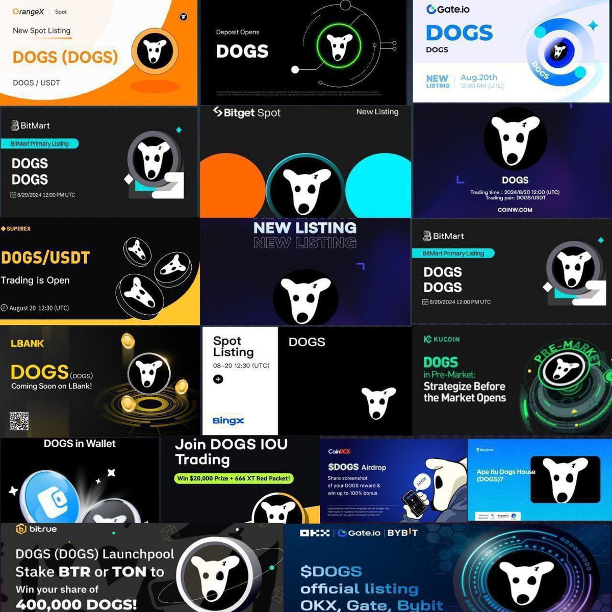 TomketLovers's tweet photo. DOGS sudah listing di beberapa market , sisa raja terakhir yaitu Binance https://t.co/619NRKoaDi