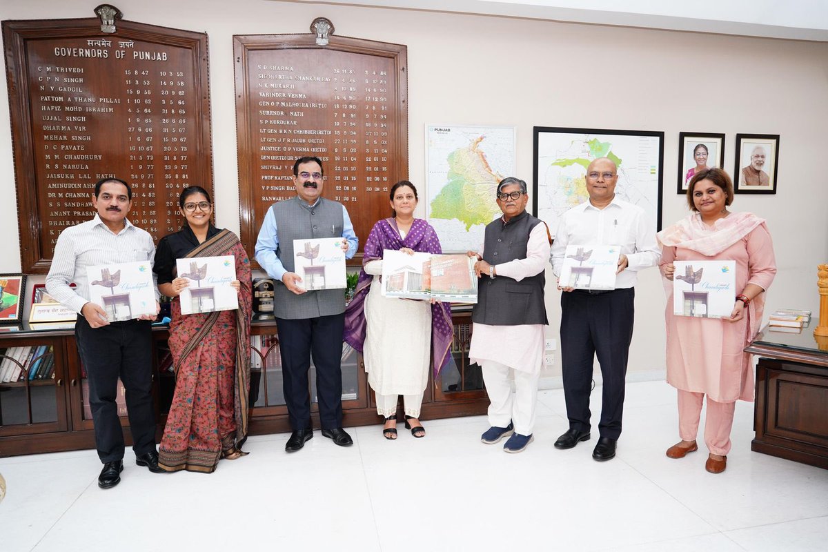 Unveil the transformation of Chandigarh!  

The coffee table book, 'Smart Chandigarh,' launched by Hon’ble Governor of Punjab and U.T Administrator Sh. Gulab Chand Kataria, alongside Sh. Rajeev Verma, Advisor to the Administrator, U.T Chandigarh, and Ms. Anindita Mitra, CEO, CSCL