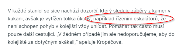 Úplně vidím toho dozorčího, plně soustředěného na řízení eskalátorů :-D