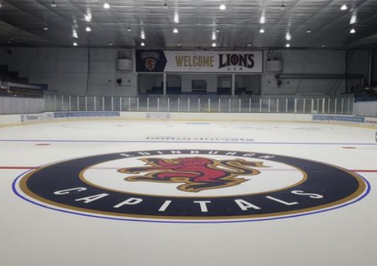 The Sponsors logos are down, as is the Ed Capitals center spot, &amp;  the ice pad looking absolutely FAB. All  are getting sealed today &amp; then we will build up the ice layers.
Pssst: It's looking like we may open on Sunday 18th - keep your eyes on this space for updates!

#firstice