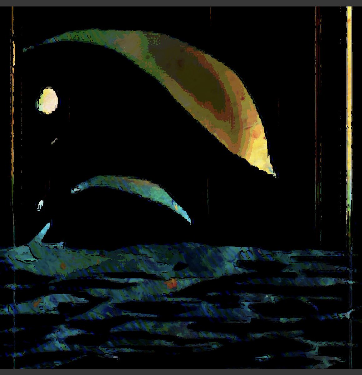 soramaru_labo's tweet photo. #海　#夜の海　#イルカ　#イラスト https://t.co/boPG1AHXGt