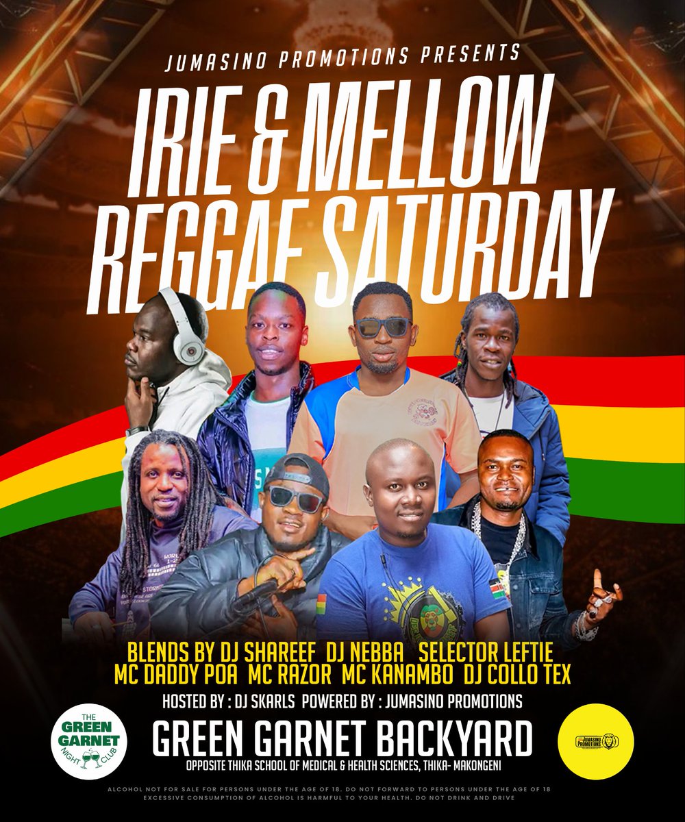 GREEN GARNET MAKONGENI THIKA.  EVERY SATURDAY