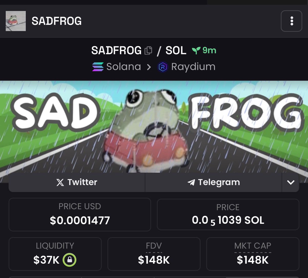 iwuchukwuchide1's tweet photo. I think @daumeneth nd @idrawline re in so i grabbed a bag at 100k
#sadfrog https://t.co/hHVBB9lQth