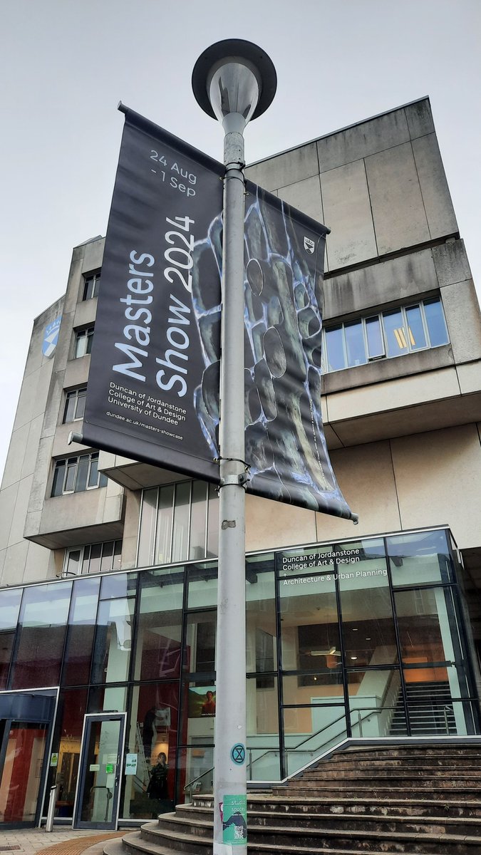 DJCAD's tweet image. Flags are up, and we’re counting down – just over a week to go until Masters Show 2024 opens! 📷  
Students are making final preparations, and we can’t wait to share their achievements with you.  

If you have any questions about visiting, please email degreeshow@dundee.ac.uk