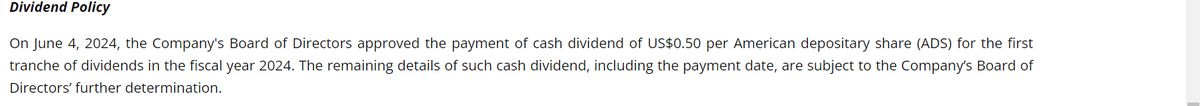 Inversor_Ingen's tweet photo. Jiayin Group $JFIN confirma dividendo que anunció el 6 de Junio de 0.5$/ADS dividendo. Repartiendo 0.5 dos veces al año sería  1$ en total.

Es un 19% de rentabilidad por dividendo a los precios actuales de 5.25$🤯

No entiendo como el mercado da estas oportunidades https://t.co/zyjUVloOIF