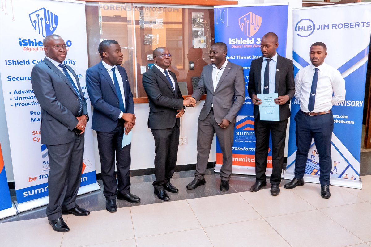 summitcltd's tweet image. We were honoured to witness the unveiling of the #iShield 360 ProjectFrontline report—an essential guide that sets new standards in cybersecurity. Register to get yourself a copy summitcl.com/ishield-360-3/ #ProjectFrontline #CyberSecurity&quot; @MustaphaMugisa @HlbJimRoberts @SGgodfrey