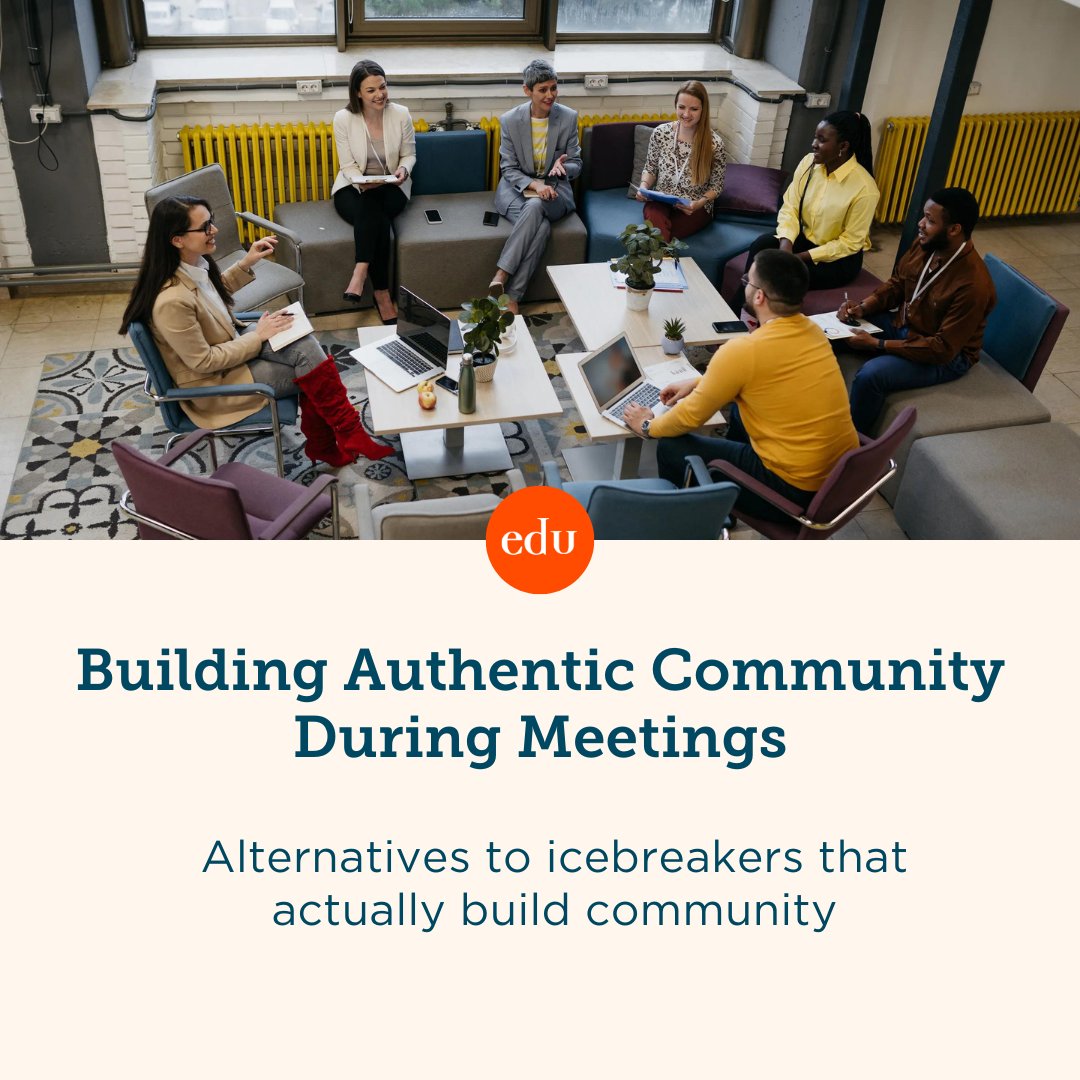 Hate icebreakers? 🧊 Try these community-building strategies from <a href="/k_shelton/">Ken Shelton</a> instead: edut.to/3Wf6E8Q