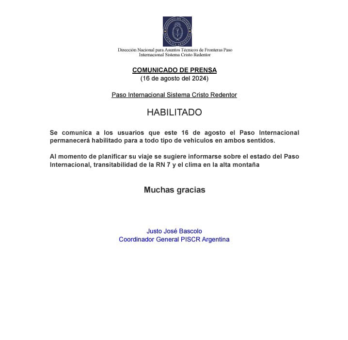 Paso Cristo Redentor tweet media