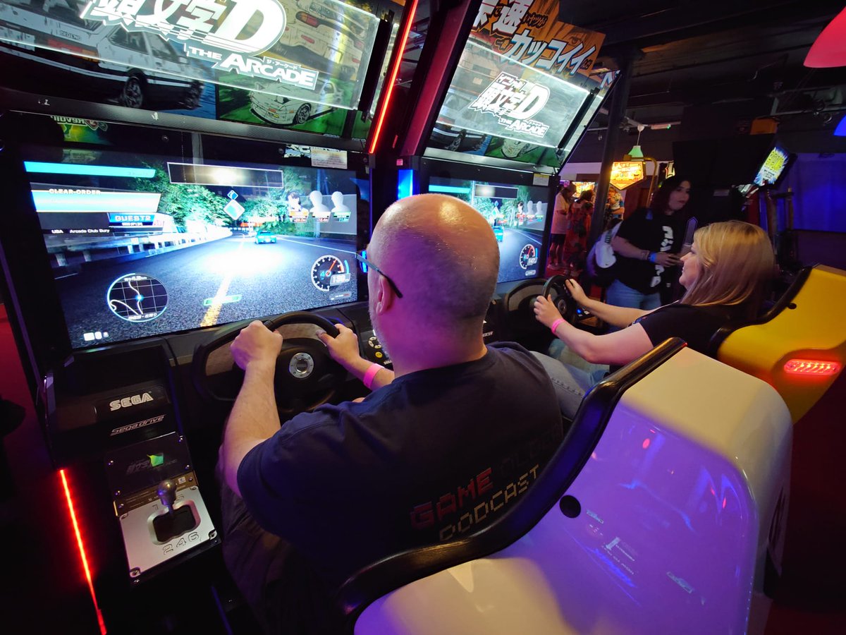 MrTomFum's tweet image. This initial d game played soooo well compared to the others I've played on arcade and home. I want this on a home port. #initiald #sega #arcadegame