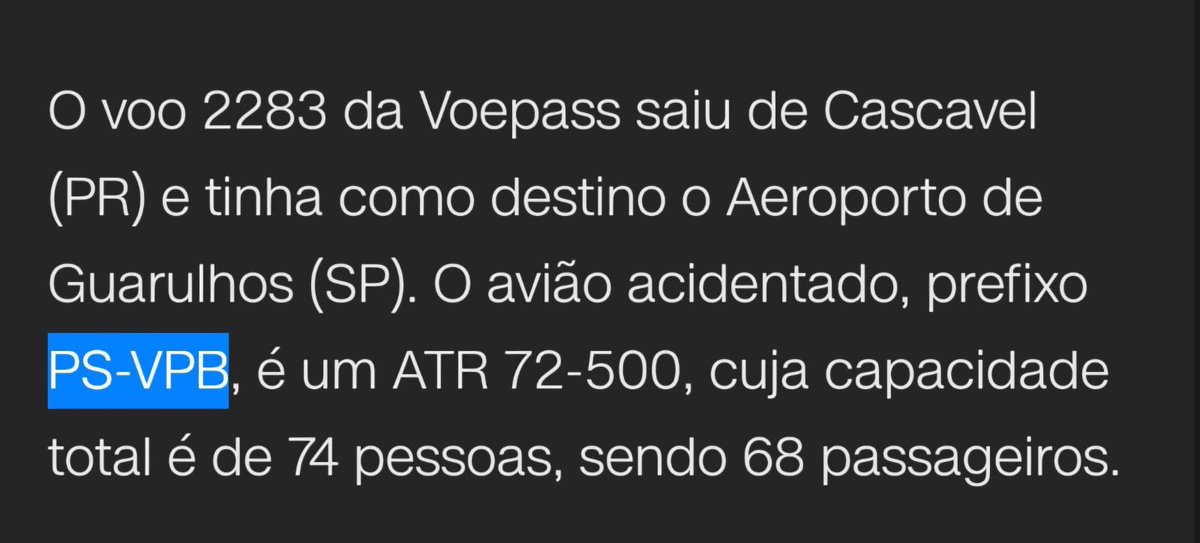 A mensagem dizendo que eu voei nesse mesmo avião 6 meses atrás ainda tá ecoando na minha cabeça 😢