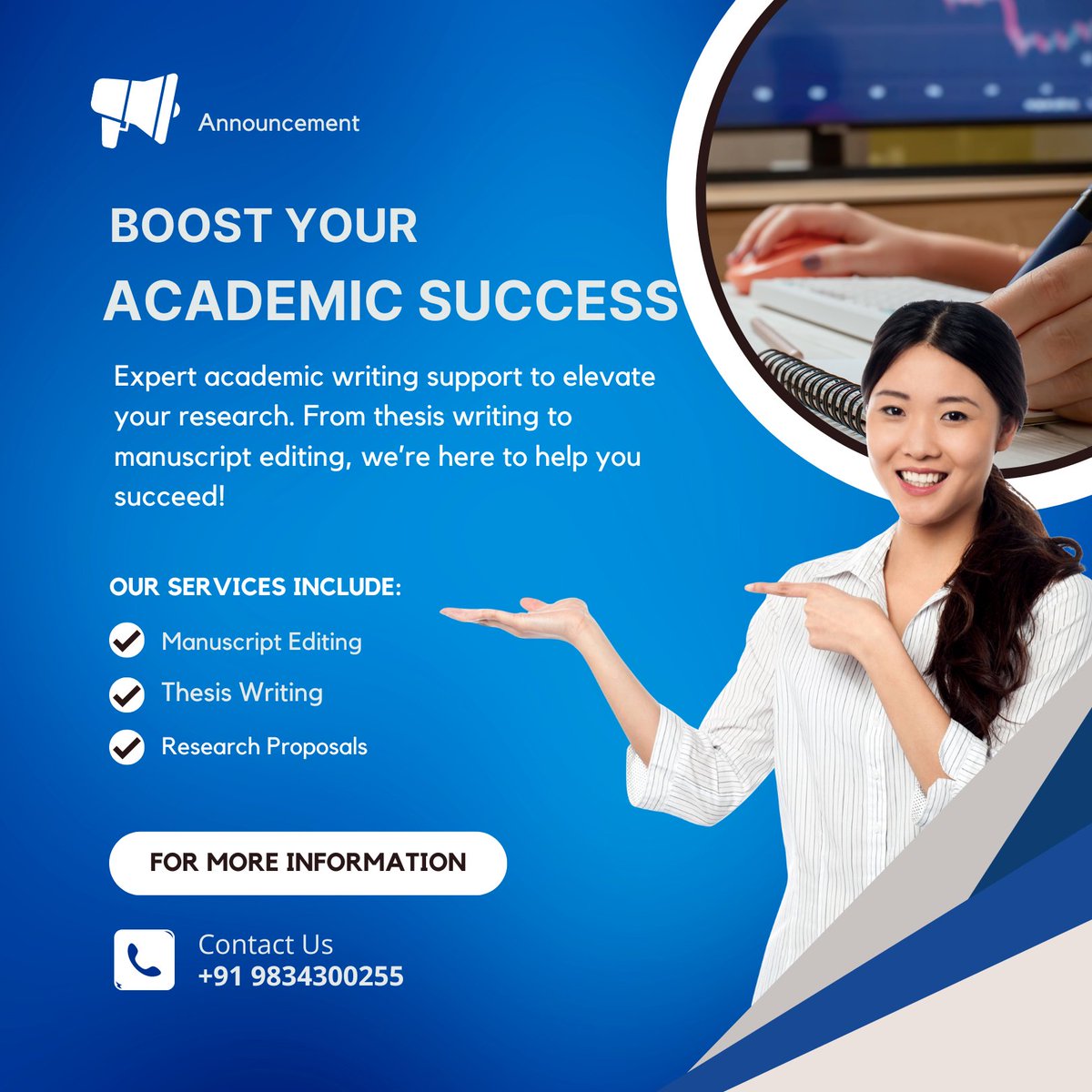 Sciquaint's tweet photo. 📚 Need help with your manuscript, thesis, or research proposal? Our expert academic writing services are here to ensure your success. Let's achieve excellence together! 🖋️ #AcademicSupport #ManuscriptEditing #thesiswriting https://t.co/Q3V5WM4Nru