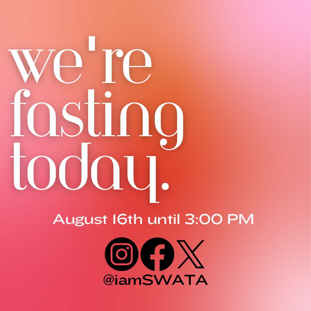 Ladies.. don't forget to turn down your plates today. In preparation for our conference, we are fasting &amp; praying today until 3pm.  Prayer directives can be obtained from iamswata.org by clicking the ‘This is us’ tab.🙏🏾❤️ #WeAreSWATA