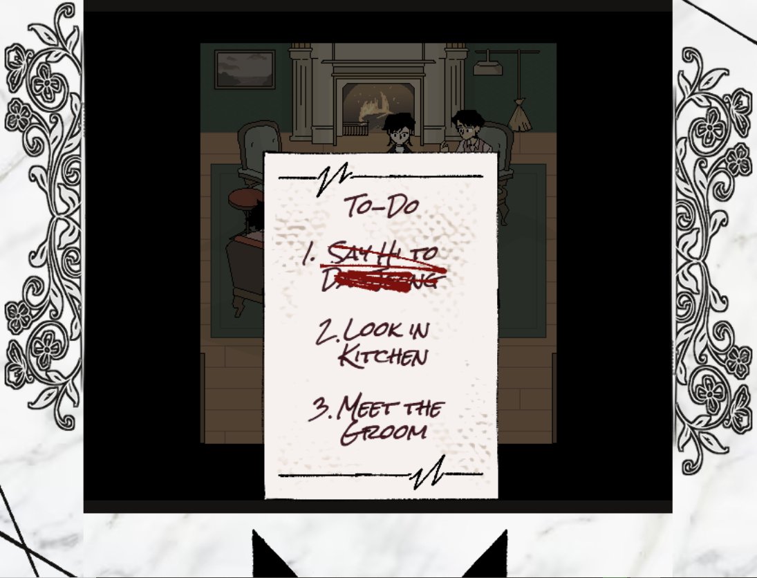 itchio's tweet image. Married in Red: A short RPG thriller-story game about visiting your old friend's wedding. 

racheldrawsthis.itch.io/married-in-red… by @hankatun0921