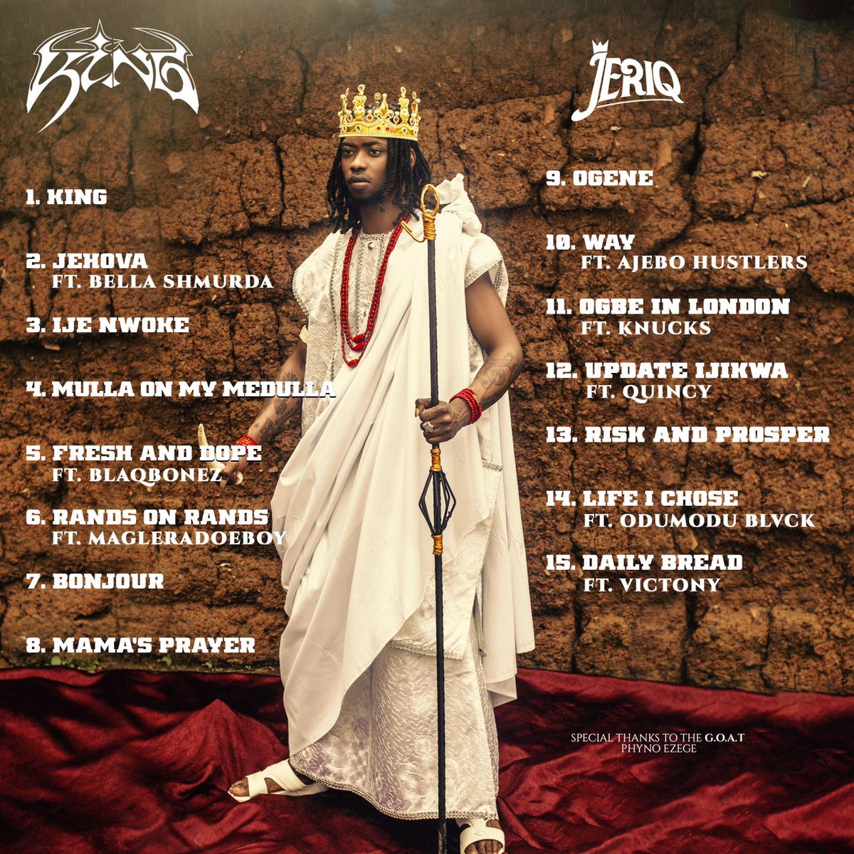 Such a pleasure to work with Jeriq on this album, being a part of the creation of this unique approach to rap from the biggest voice from the East right now was an honor for us.

Congratulations on such a groundbreaking album!