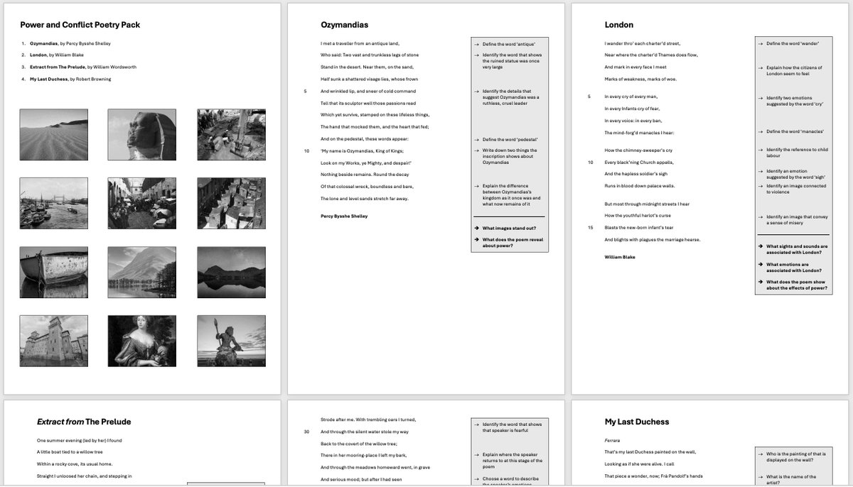 A workbook to support the teaching of four of the AQA Power and Conflict poems douglaswise.co.uk/blog/aqa-power… 🪖 💥