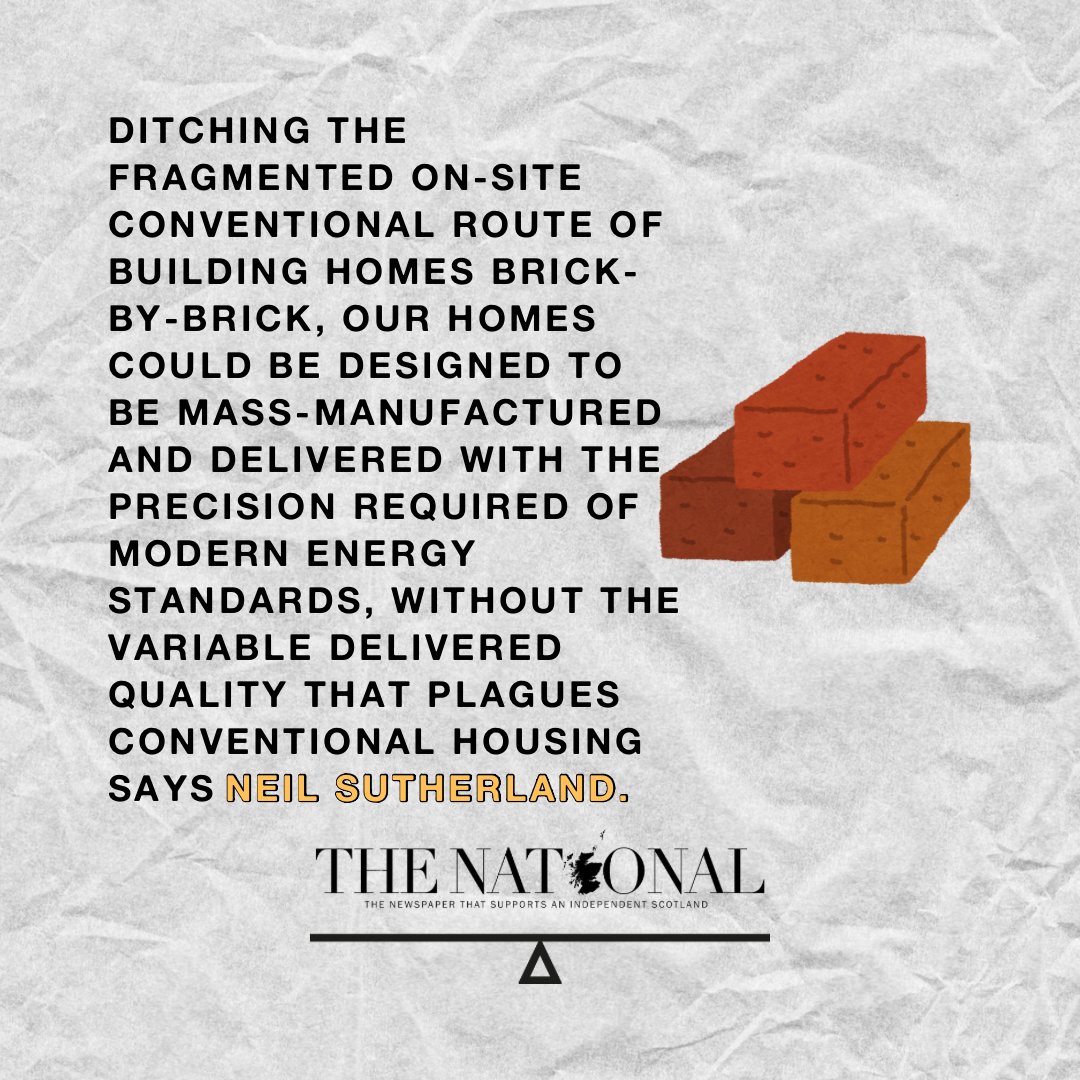📝 <a href="/makarneil/">Neil Sutherland</a> of <a href="/MAKARhomes/">MAKAR</a> writes in this week’s <a href="/ScotNational/">The National</a> on the potential of timber to solve Scotland’s housing crisis.

thenational.scot/politics/24521…