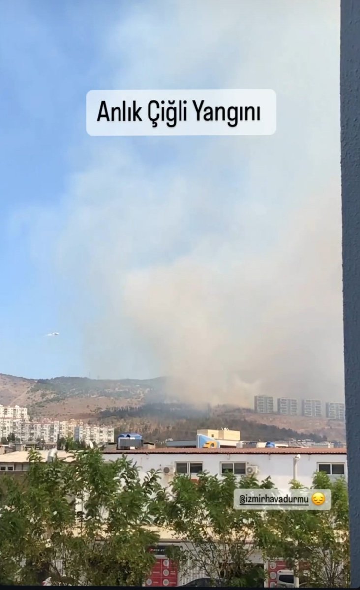 Allah'ım İZMİR in her yanı yanıyor sen yardım et dumandan ve yanık kokusundan nefes almadan zorluk yaşıyoruz
#izmiryangın 
#izmiryanıyor